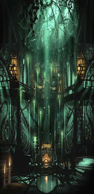 Unlock The Strength Of Slytherin With The Latest Phone Wallpaper