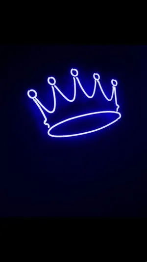 Unlock Your Hidden Potential In Cool Neon Blue. Wallpaper