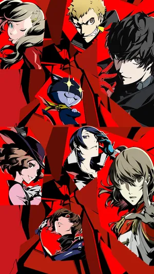 Unlock Your Inner Potential With Persona 5 On Your Iphone Wallpaper