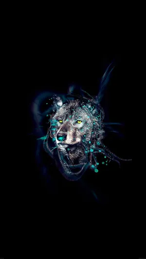 Unlock Your Inner Wolf With The Glowing Power Of Amoled Wallpaper