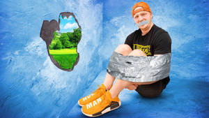 Unspeakable Tied Up With Duct Tape Wallpaper
