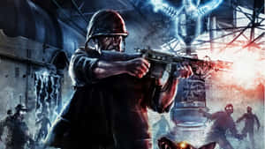 Unstoppable Action With Call Of Duty Black Ops 1 Wallpaper