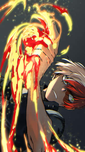 Unstoppable Power Of Todoroki Black Wallpaper