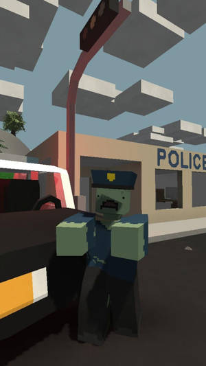 Unturned Zombie Cop Character Wallpaper