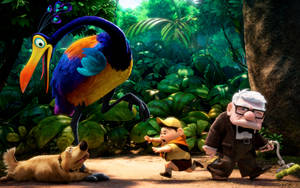 Up Characters In A Jungle Wallpaper