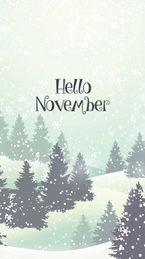 Upgrade Your Device With This Chic November Iphone Wallpaper Wallpaper