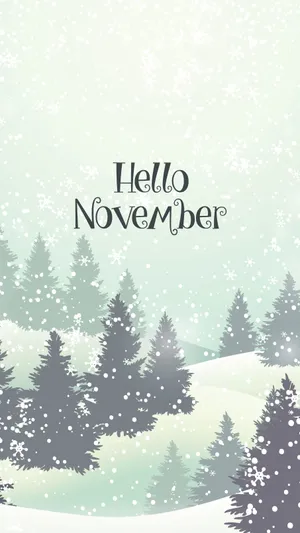 Upgrade Your Device With This Chic November Iphone Wallpaper Wallpaper