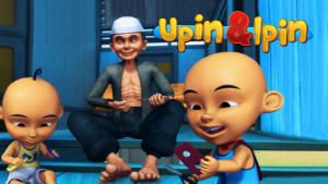 Upin, Ipin, And Tok Dalang Wallpaper