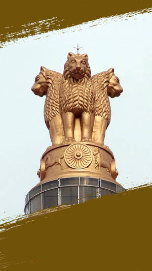 Upsc Statue With Borders Wallpaper