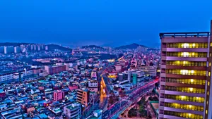 Urban Busan City South Korea Wallpaper