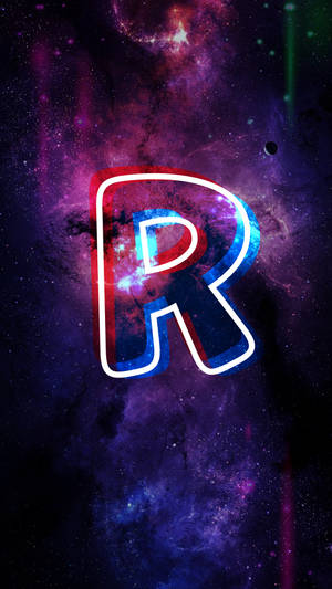 Urban Neon R Alphabet Wallpaper