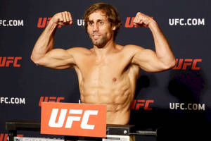 Urijah Faber And Ufc Logo Wallpaper