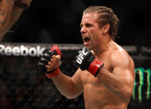 Urijah Faber Clenching His Fists Wallpaper