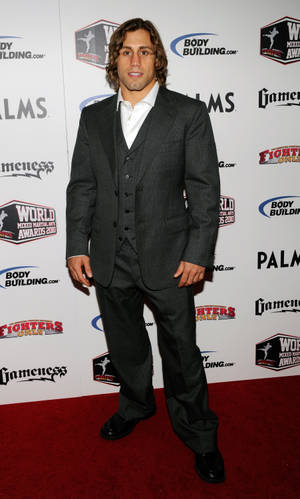 Urijah Faber Flaunting His Charismatic Aura On The Red Carpet Wallpaper