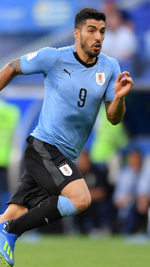 Uruguay Luis Suárez Sprinting Wallpaper