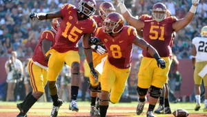Usc Football Celebrating Wallpaper