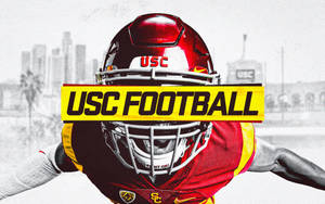 Usc Football Greyscale Background Wallpaper