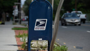 Usps Mailbox By Road Wallpaper