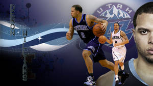 Utah Jazz Deron Williams Cover Wallpaper