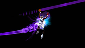 Utah Jazz Karl Malone In Digital Wallpaper