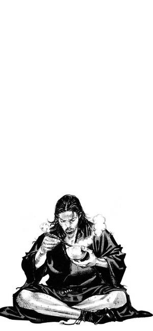 Vagabond Eating Noodles Wallpaper