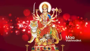 Vaishno Devi Red Bokeh Background Wallpaper