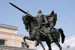 Valencia Statue Of El Cid Wallpaper