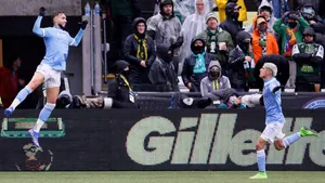 Valentin Castellanos Jumping Celebration Wallpaper