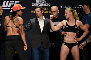 Valentina Shevchenko Amanda Nunes Weigh-in Wallpaper