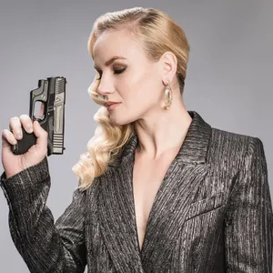 Valentina Shevchenko Ufc Gun Suit Wallpaper
