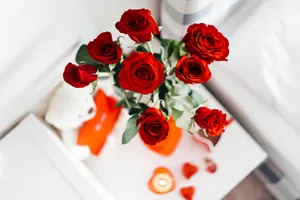 Valentines Rose Aesthetic Phone Wallpaper