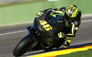 Valentino Rossi Valencia Circuit Race Wallpaper