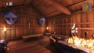 Valheim Player's Wooden House Wallpaper