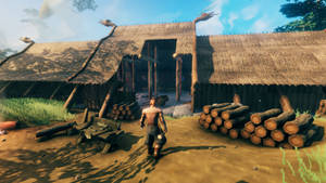 Valheim Woodcutter's House Wallpaper