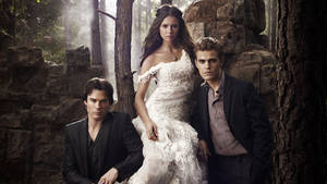 Vampire Diaries Elena And Salvatores Wallpaper