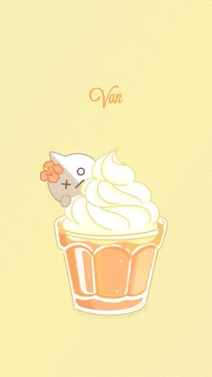 Van Bt21 Orange Float Wallpaper