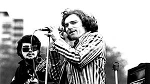 Van Morrison Vintage Concert Still Photo Wallpaper