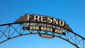 Van Ness Arch In Fresno California Wallpaper