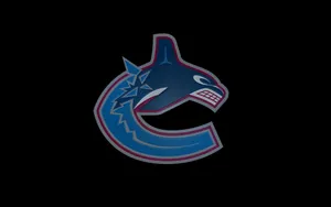 Vancouver Canucks Logo On Black Wallpaper
