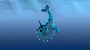 Vaporeon Blue Water Wallpaper