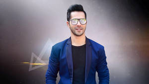 Varun Dhawan In Navy Blue Wallpaper