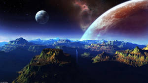 Vast Solar Planetary System Of The Universe Wallpaper