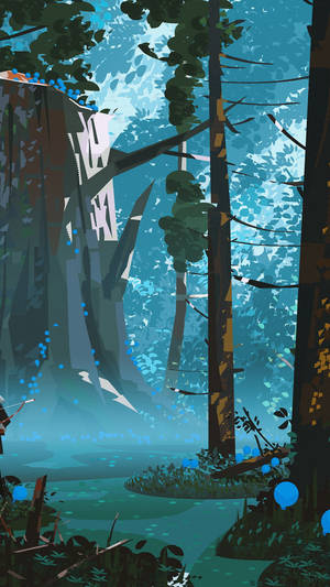 Vector Art Jungle Iphone Wallpaper