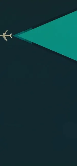 Vector Art Of Soaring Airplane Android Wallpaper