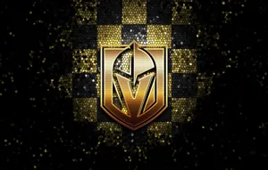 Vegas Golden Knights Gold And Black Wallpaper