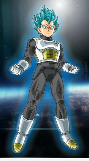 Vegeta In His New Black Armor Wallpaper