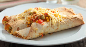 Vegetarian Burrito Enchilada Wallpaper