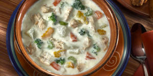 Veggie Salmon Chowder Wallpaper