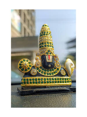 Venkateswara Swamy Fancy Gold Hindu Figurine Wallpaper