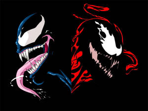 Venom And Carnage Vector Art Wallpaper